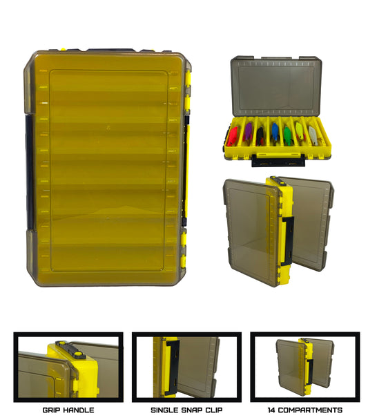 Deluxe 14-Compartment Tackle Box